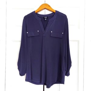 Jones New York Signature Long Sleeve Top